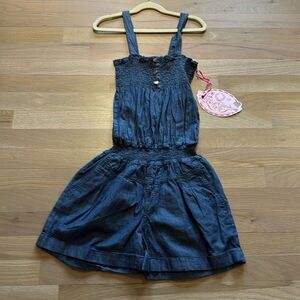 Blue Candy Denim NWT Denim Romper Size XL